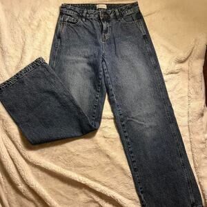Pac Sun dark wash high waisted straight leg